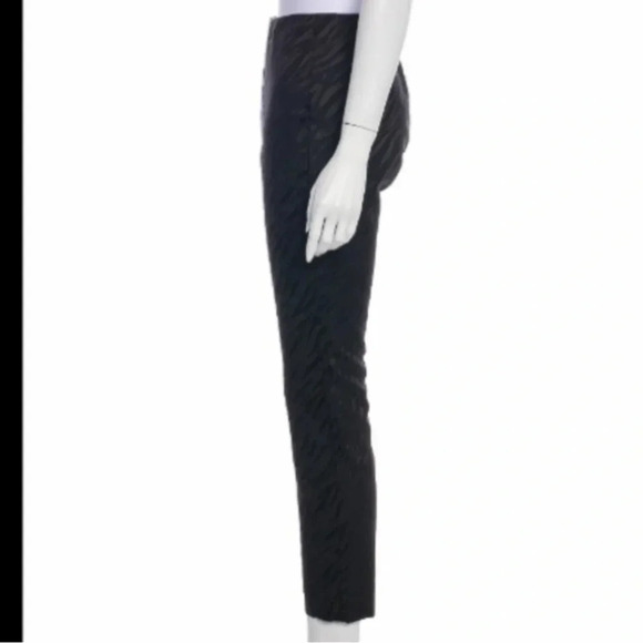 Rag & Bone Simone zebra stripe crop pants navy Size 4 - Picture 6 of 10